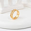 Elegant Unisex Women’s Sterling Silver Gold Plated Band Ring – Timeless Minimalist Luxury Everyday Jewelry