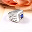 Bold Asscher Cut Kyanite Men's Ring, Timeless Statement Jewelry with Refined Elegance and Style