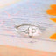 Elegant Four Leaf Clover Ring for Her, Lucky Nature Inspired Jewelry Gift for Women