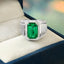 Men's Lab Grown Emerald Ring, Bold Luxury Statement Jewelry with Timeless Sophisticated Style π