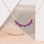Elegant Ruby and Sapphire Pendant for Her, Timeless Luxury Gift with Radiant Sparkle