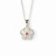 Elegant Moissanite and Ruby Clover Pendant for Her, Lucky Charm Luxury Sparkle Gift