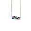 Elegant Emerald, Ruby, Blue Sapphire, and Amethyst Pendant, Vibrant Multigem Jewelry for Her