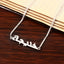 Personalized Arabic & English Name Pendant Necklace, Custom Bilingual Jewelry Gift for Her