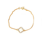 Luxury Moissanite Clover Bracelet for Her with Timeless Sparkle, Elegant Charm, and Romantic Sophisticated Beauty