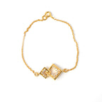 Elegant Square Shape Moissanite Diamond Bracelet for Her with Timeless Sparkle and Luxurious Romantic Charm �ï¿