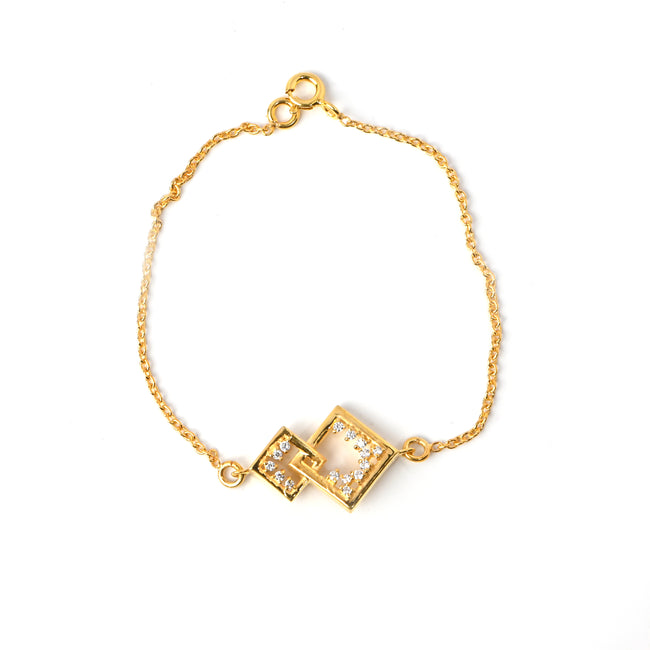 Elegant Square Shape Moissanite Diamond Bracelet for Her with Timeless Sparkle and Luxurious Romantic Charm �ï¿ Main Image