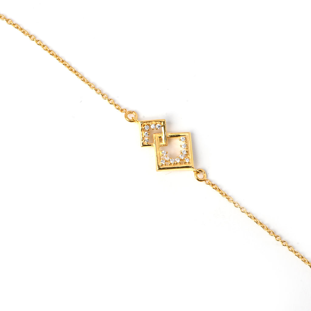 Elegant Square Shape Moissanite Diamond Bracelet for Her with Timeless Sparkle and Luxurious Romantic Charm �ï¿