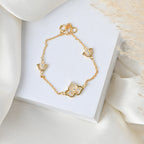 Elegant Flower Moissanite Bracelet for Her with Sparkling Beauty, Romantic Charm, and Timeless Luxury