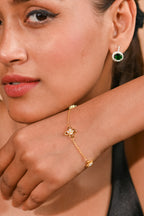 Elegant Four Leaf Moissanite Bracelet for Her with Lucky Charm and Timeless Sparkling Luxury