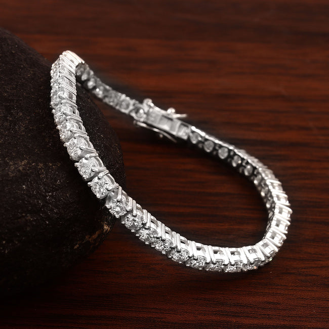 Luxury Moissanite Tennis Bracelet for Women, Timeless Sparkle, Elegant Wedding and Anniversary Jewelry Main Image