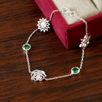 Personalized Flower Bracelet for Her, Custom Floral Jewelry Gift with Elegant Timeless Charm