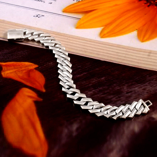Men's Cuban Link Bracelet, Bold Luxury Chain Jewelry for Everyday Style and Elegance Main Image