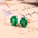 Elegant Changeable Tops Pair for Her with Emerald, Blue Sapphire and Cubic Zirconia Sparkle