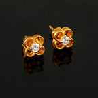 Elegant Four Leaf Clover Moissanite Stud Earrings for Her, Lucky Sparkling Fine Jewelry