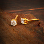 Classic Moissanite Stud Earrings for Her, Timeless Sparkling Fine Jewelry Gift for Women