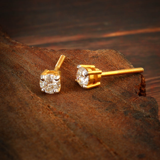 Classic Moissanite Stud Earrings for Her, Timeless Sparkling Fine Jewelry Gift for Women Main Image