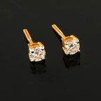 Classic Moissanite Stud Earrings for Her, Timeless Sparkling Fine Jewelry Gift for Women