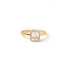 Elegant Princess Cut Moissanite Flower Ring in Sterling Silver – Timeless Floral Beauty Crafted for Everyday Luxury and Sparkling Grace