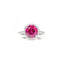 Elegant Round Cut Natural Ruby Ring in Sterling Silver – Timeless Beauty, Radiant Sparkle, Handcrafted Luxury for Every Occasion and Style