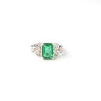 Elegant Labgrown Emerald Cut Ring in Sterling Silver — Timeless Brilliance, Modern Luxury, Crafted for Everyday Sophisticated Sparkle and Grace
