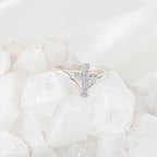 Radiant Jedgus Cross Moissanite Ring in Sterling Silver — Faith Inspired Elegance with Timeless Sparkle, Luxury, Grace, and Brilliance