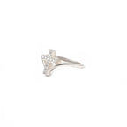 Radiant Jedgus Cross Moissanite Ring in Sterling Silver — Faith Inspired Elegance with Timeless Sparkle, Luxury, Grace, and Brilliance