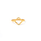 Elegant Four-Leaf Clover Ring in Sterling Silver – Lucky Charm Jewelry with Timeless Sparkle and Style