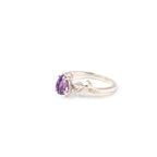 Elegant Pear Cut Natural Amethyst Ring in Sterling Silver – Timeless Purple Brilliance Crafted for Everyday Luxury and Grace