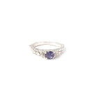 Elegant Round Cut Alexandrite Ring in Sterling Silver – Timeless Sparkle, Luxury Jewelry for Every Occasion