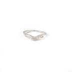 Elegant Round Cut Moissanite Silver Band Ring for Women, Timeless Sparkle Wedding Anniversary Fine Jewelry