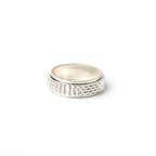 Dragon Skin Spinner Band Ring for Men and Women, Gothic Fidget Jewelry, Stainless Steel Statement Wedding Band