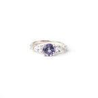 Elegant Round Cut Alexandrite Ring in Sterling Silver for Women, Timeless Color-Changing Luxury Jewelry