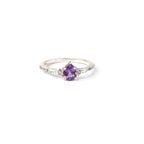Elegant Pear Cut Alexandrite Ring in Sterling Silver for Women, Vintage Inspired Statement Jewelry