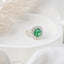 Elegant Cushion Cut Lab-Grown Emerald Ring in Sterling Silver for Timeless Luxury and Everyday Elegance