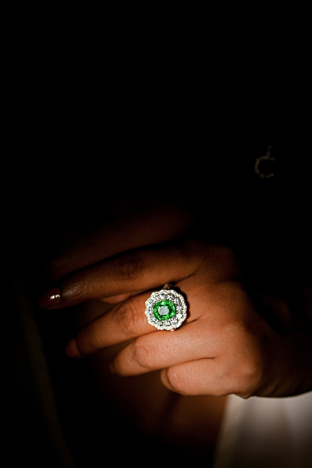 Elegant Lab-Grown Emerald Cushion Cut Engagement Ring for Her in Timeless Luxury Sterling Silver