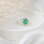 Elegant Cushion Shape Lab-Grown Emerald Ring for Her with Timeless Sparkle, Luxury, and Romantic Sophisticated Charm ✨