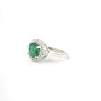 Elegant Cushion Shape Lab-Grown Emerald Ring for Her with Timeless Sparkle, Luxury, and Romantic Sophisticated Charm ✨