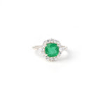 Elegant Cushion Shape Lab-Grown Emerald Ring for Her with Timeless Sparkle, Luxury, and Romantic Sophisticated Charm ✨