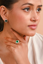 Elegant Cushion Shape Lab-Grown Emerald Ring for Her with Timeless Sparkle, Luxury, and Romantic Sophisticated Charm ✨