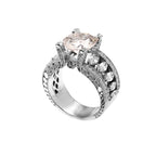 Elegant Moissanite Engagement Ring for Her, Timeless Brilliance and Romantic Luxury Promise