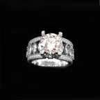 Elegant Moissanite Engagement Ring for Her, Timeless Brilliance and Romantic Luxury Promise