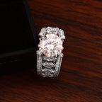 Elegant Moissanite Engagement Ring for Her, Timeless Brilliance and Romantic Luxury Promise