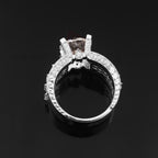 Elegant Moissanite Engagement Ring for Her, Timeless Brilliance and Romantic Luxury Promise