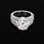 Elegant Moissanite Engagement Ring for Her, Timeless Sparkle, Bridal Jewelry and Romantic Gift