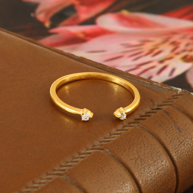 Elegant Two Stone Moissanite Ring with Matching Band, Bridal Wedding Set for Women Main Image