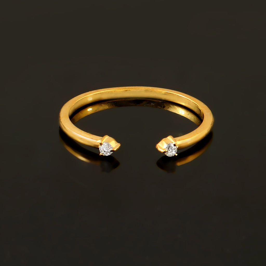 Elegant Two Stone Moissanite Ring with Matching Band, Bridal Wedding Set for Women