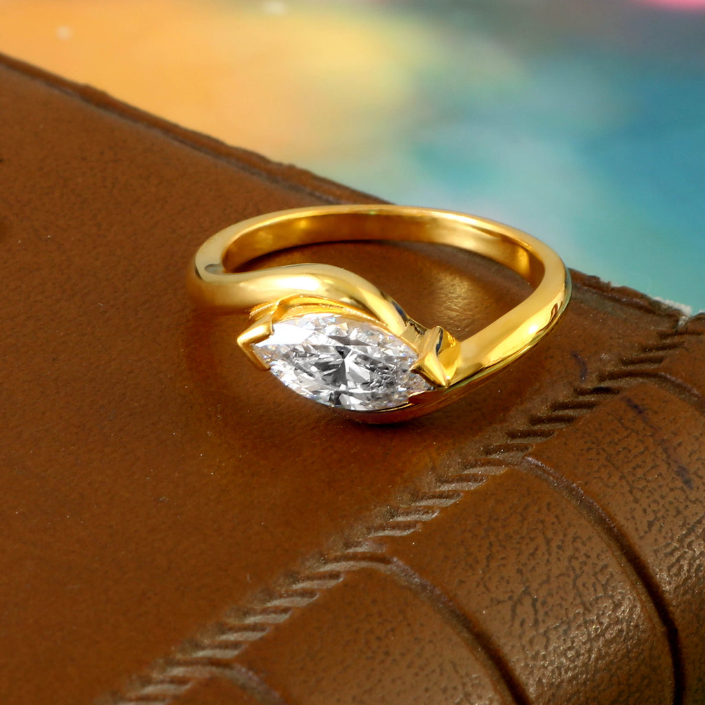 Elegant Marquise Moissanite Engagement Ring for Her, Timeless Sparkle Promise Wedding Jewelry