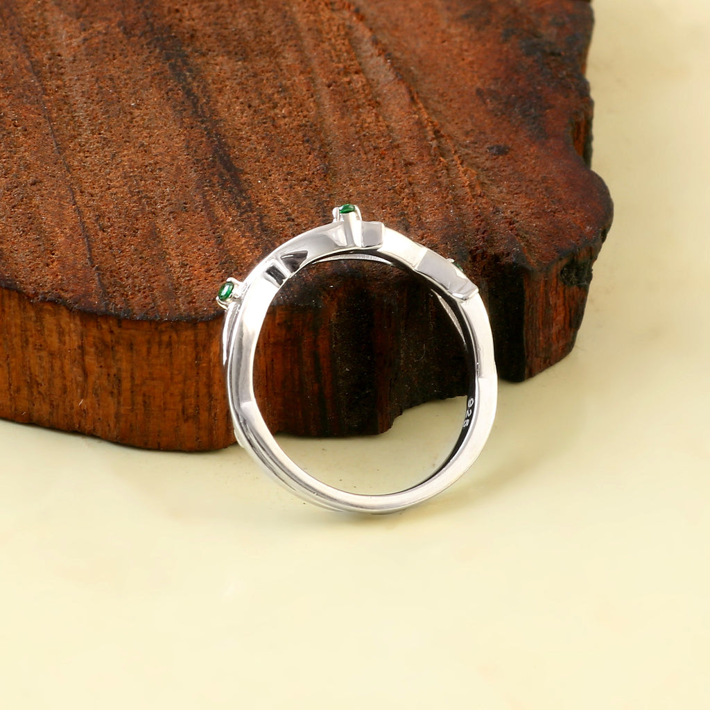 Natural Amethyst Bridal Ring for Her, Nature Inspired Engagement Wedding Jewelry with Elegance