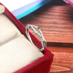 Natural Amethyst Bridal Ring for Her, Nature Inspired Engagement Wedding Jewelry with Elegance
